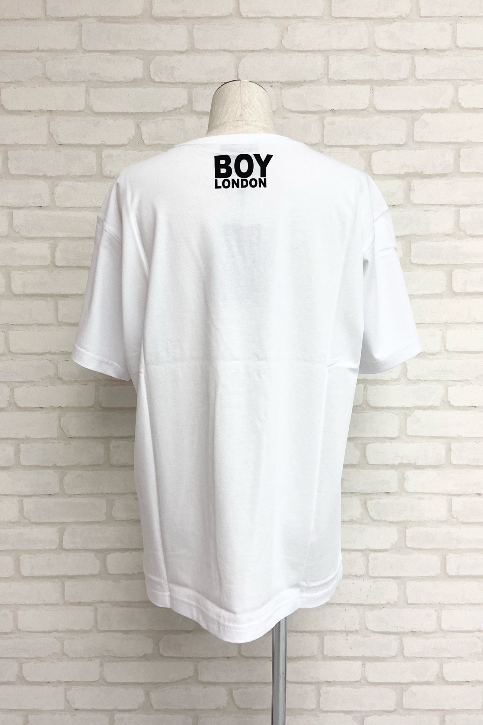 eagle chain boy T-shirt / White 【BOY LONDON】