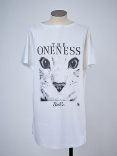 【予約品 4月26日(日) 締切】《犬猫保護活動チャリティー企画》Organic Cotton French Sleeve T / オーガニックコットン フレンチスリーブ Tシャツ / ホワイト