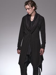 《予約品》 ShawlCollarFlareCardigan / ヒートテックショールカーディガン / ブラック