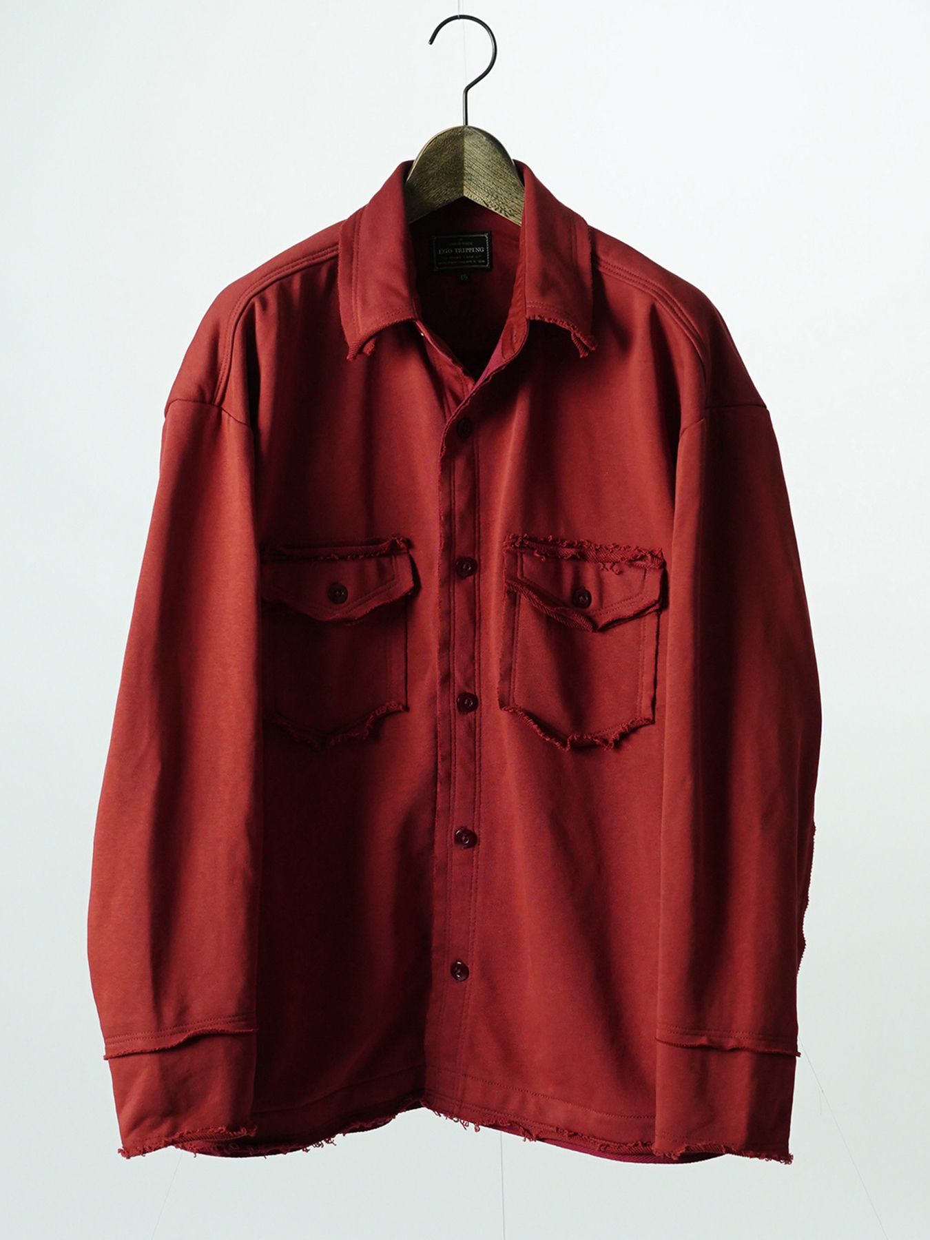 【予約品 7月5日(日) 締切】SWEAT OVERSHIRTS / スウェットオーバーサイズシャツ / レッド