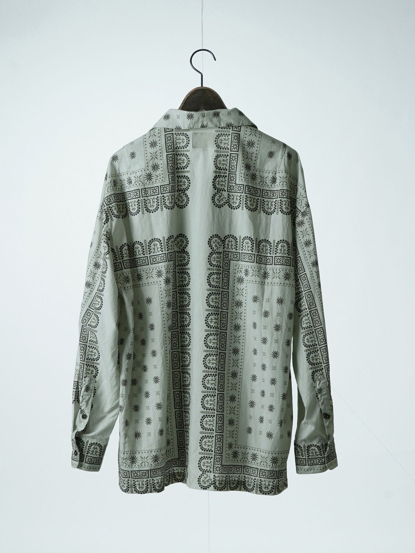 【予約品 2月1日(日) 締切】VINTAGEBANDANA SHIRTS / ヴインテージバンダナ柄 長袖シャツ / アイボリー