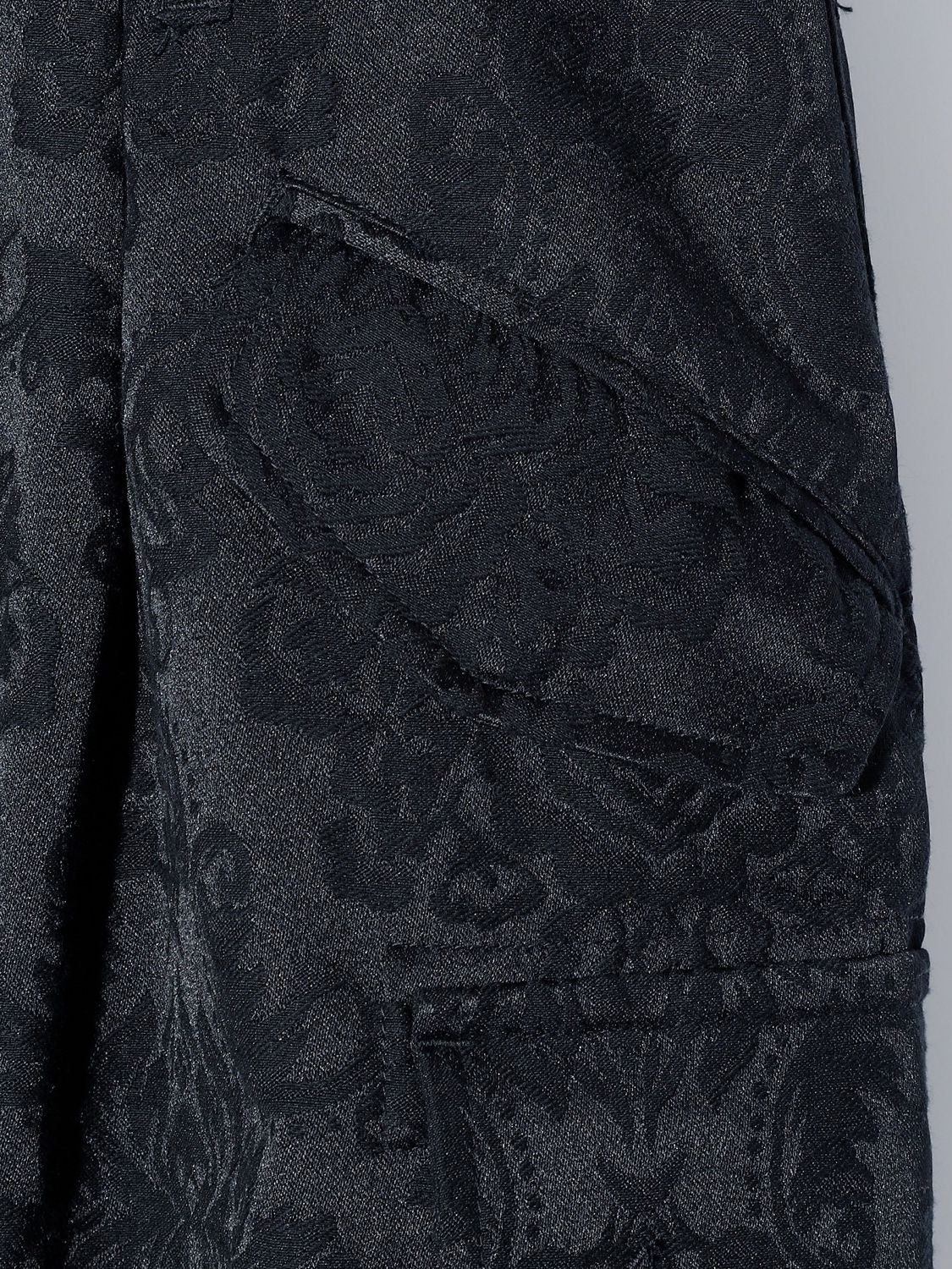 【予約完売】 JACQUARD TAPERED RIDING PT / ジャガードパンツ / BLACK
