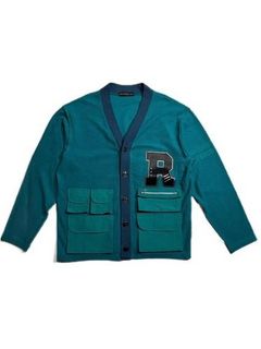 《予約品8月31日 23時55分締め》 POCKET CD A / カーディガン / ブルー 【roarguns 】 2024年2月入荷予定