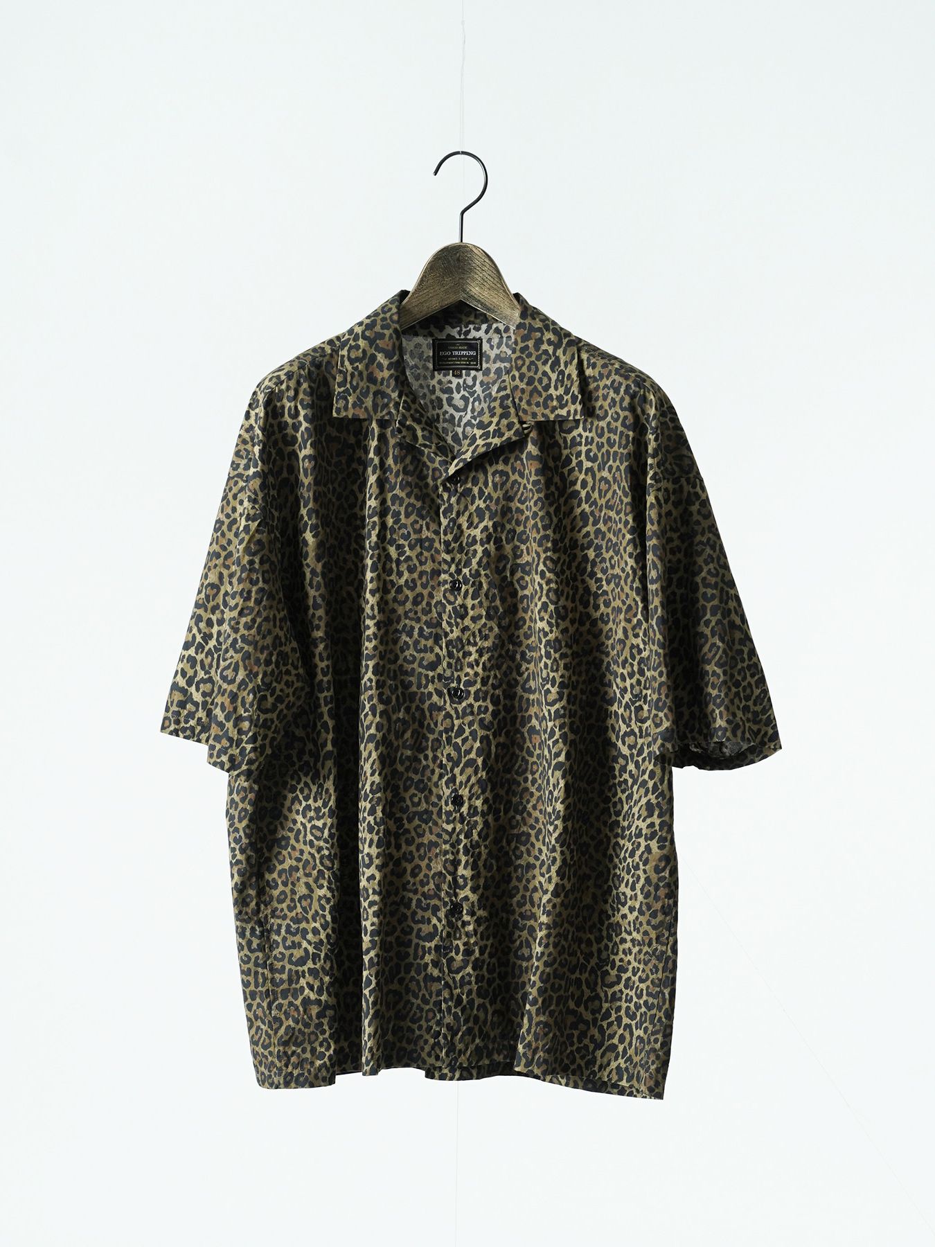 【予約品 5月6日(水) 締切】LEO-SHIRTS / レオパード柄シャツ / ベージュ系