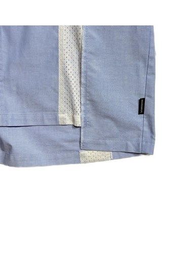 《予約品8月31日 23時55分締め》 MESH OX SH A / デニムシャツ / ブルー 【roarguns 】 2024年2月入荷予定