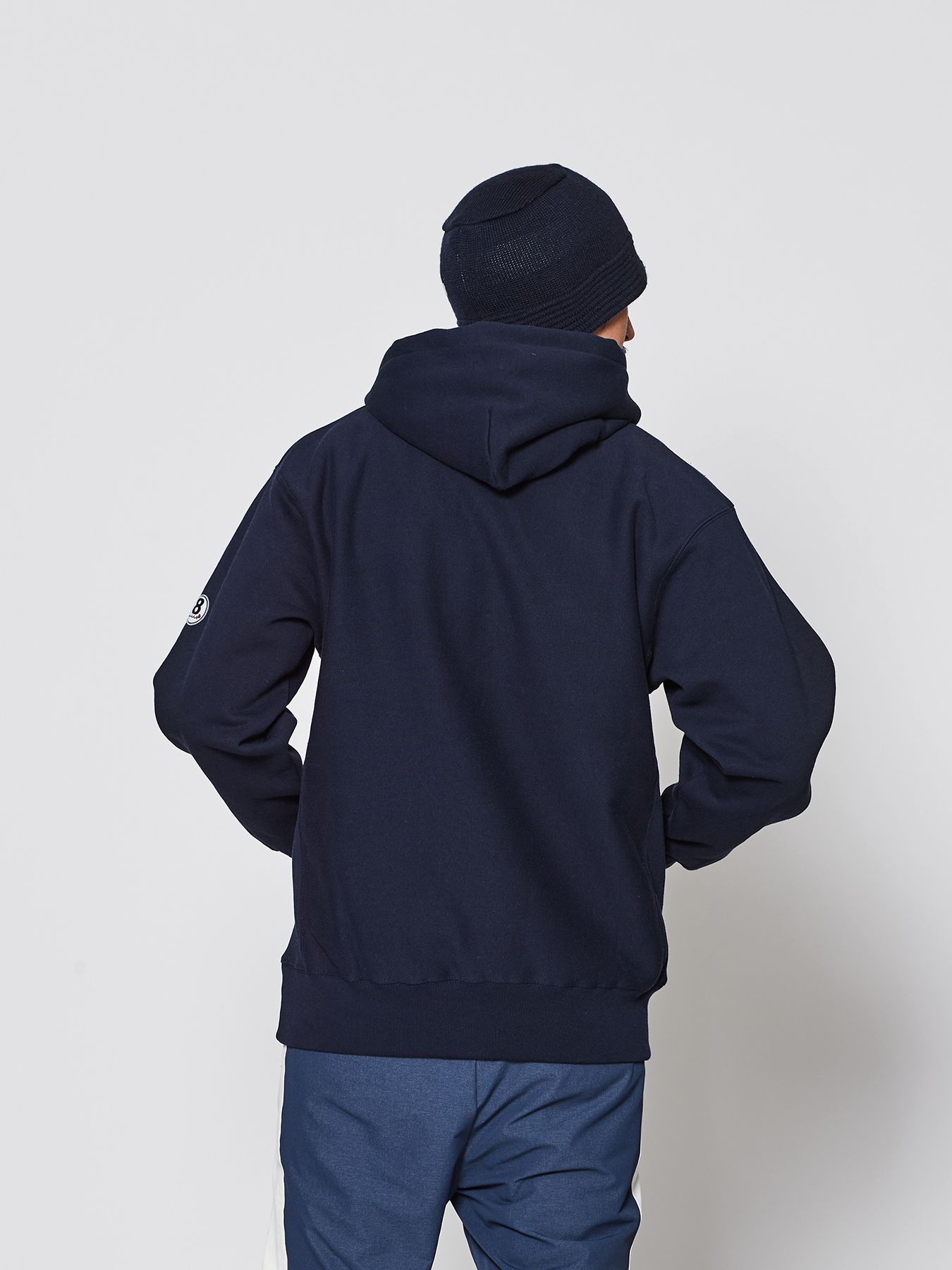 【予約品 】muta sweet muta Hooded Sweatshirts / スウェットパーカー / ネイビー【Acanthus × muta MARINE】
