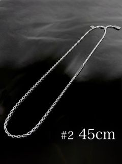 《受注生産》CHAIN NECKLACE #2 with GODSIZE® I.D. TAG 45 / ゴッドサイズ® #2 I.D.タグネックレスチェーン45 / 注文から2～3週間後入荷予定