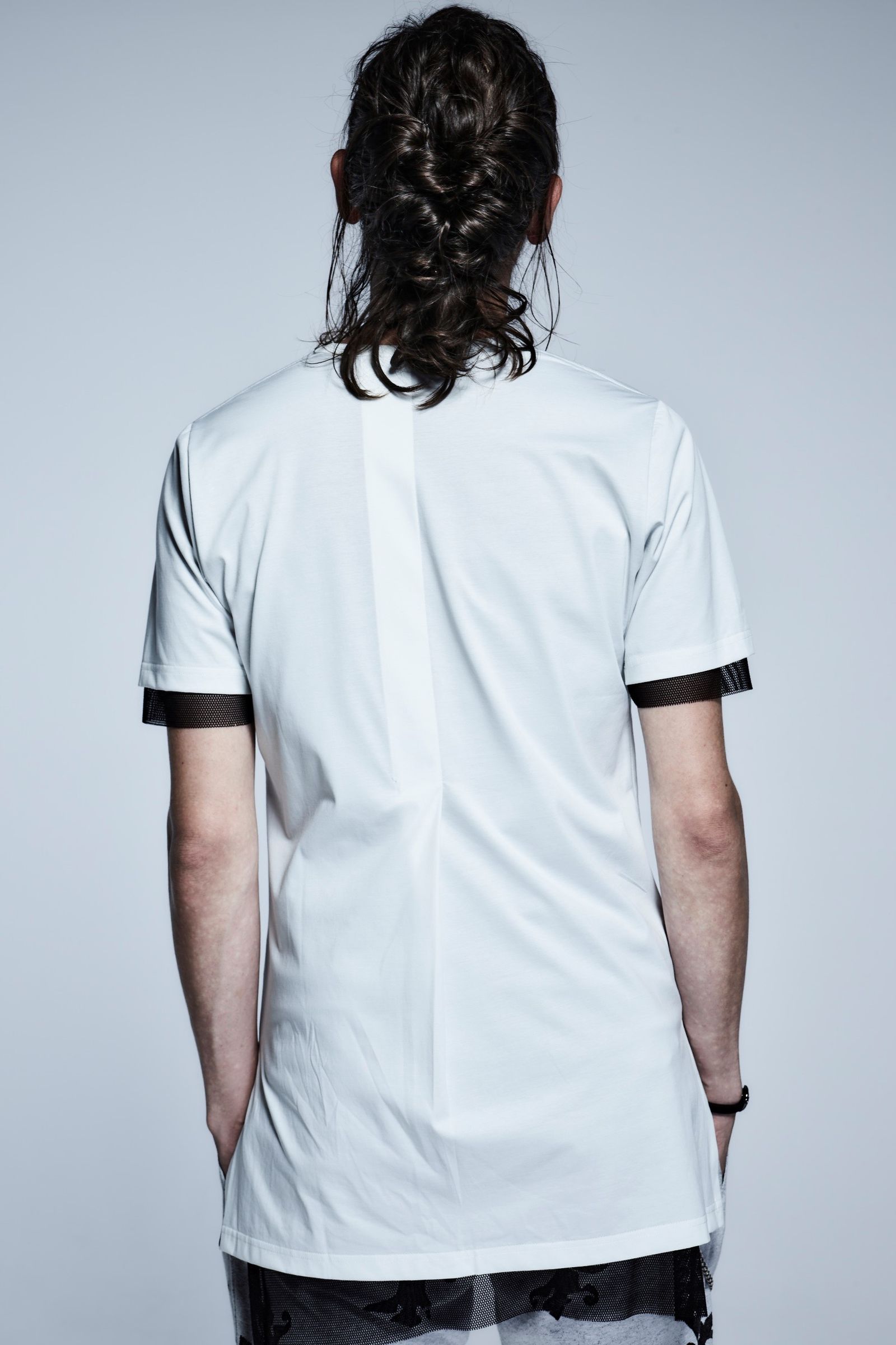 《予約品》 LayerdT-Shirts Jersey+Mesh / White&Black 【kiryuyrik】 3月入荷予定
