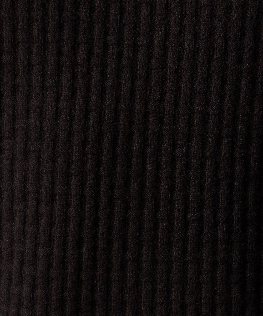 リンクスバスケットモックネックニットBLACK【NICOLE CLUB FOR MEN】