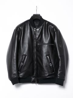 【予約品 】 Mongolian Lamb Skin MA-1 Padded Blouson  / モンゴル ラム MA-1 高機能中綿ブルゾン / RYAN（ライアン）