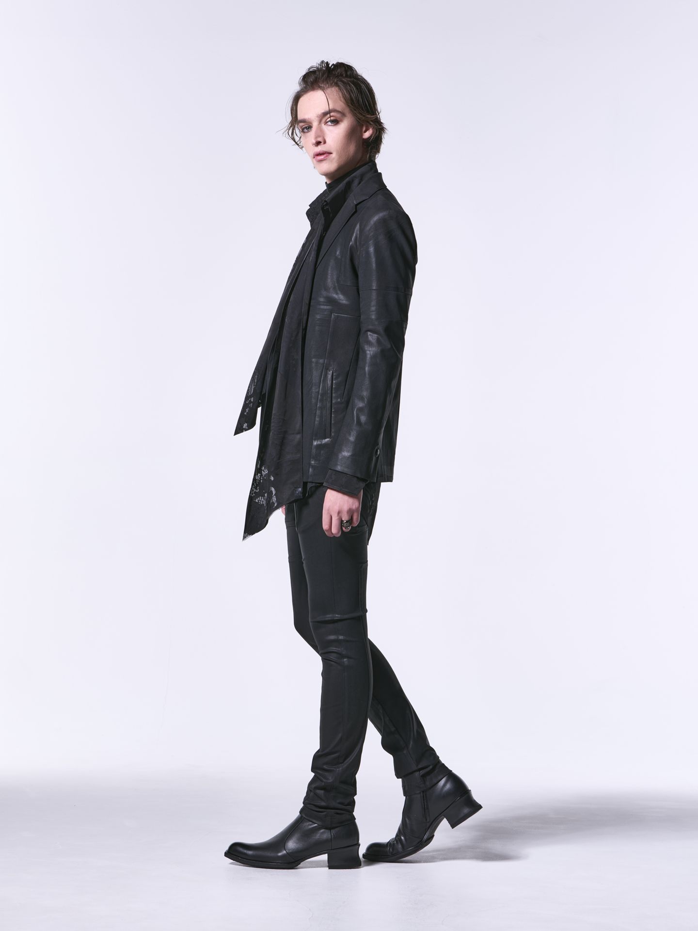 《予約品》 UNIONJACK Skinny Slacks / ユニオンジャックスキニースラックス / ブラック・コーティング