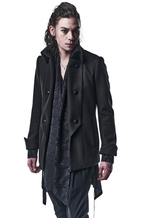 《予約品》 NapoleonJacket ジャケット KnitMelton / Black 【kiryuyrik】 10月入荷予定