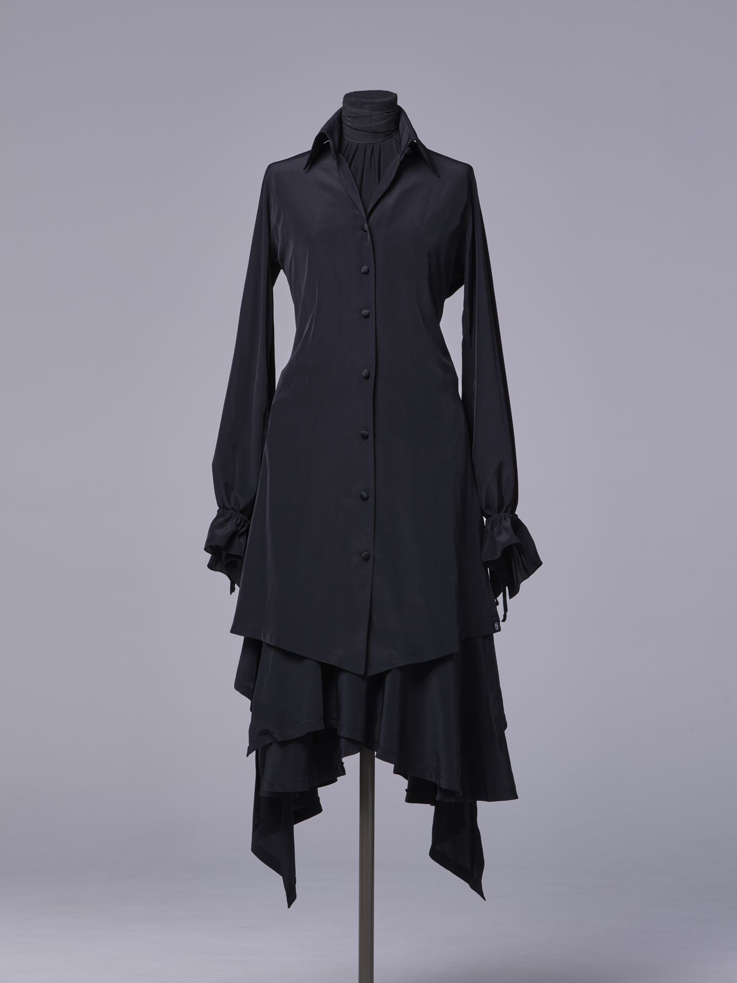 《予約品11月4日 》 LaceUpShirt / レースアップシャツ / ブラック
