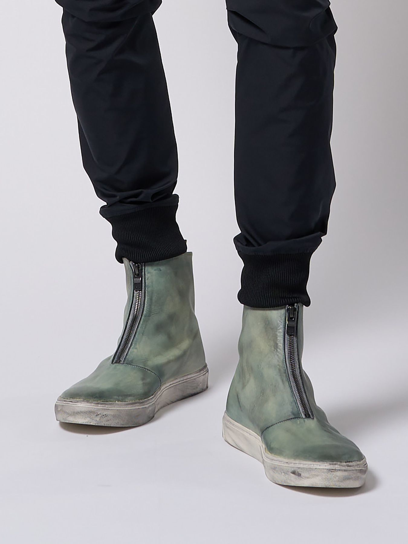【予約品 9月23日(火) 締切】front zip bootie / フロントジップ ブーティー / ダストグレー