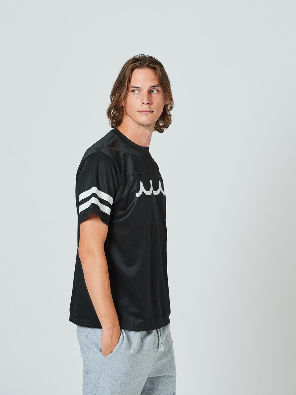 muta Football Tee / Tシャツ / ブラック 【Acanthus×muta】発売分
