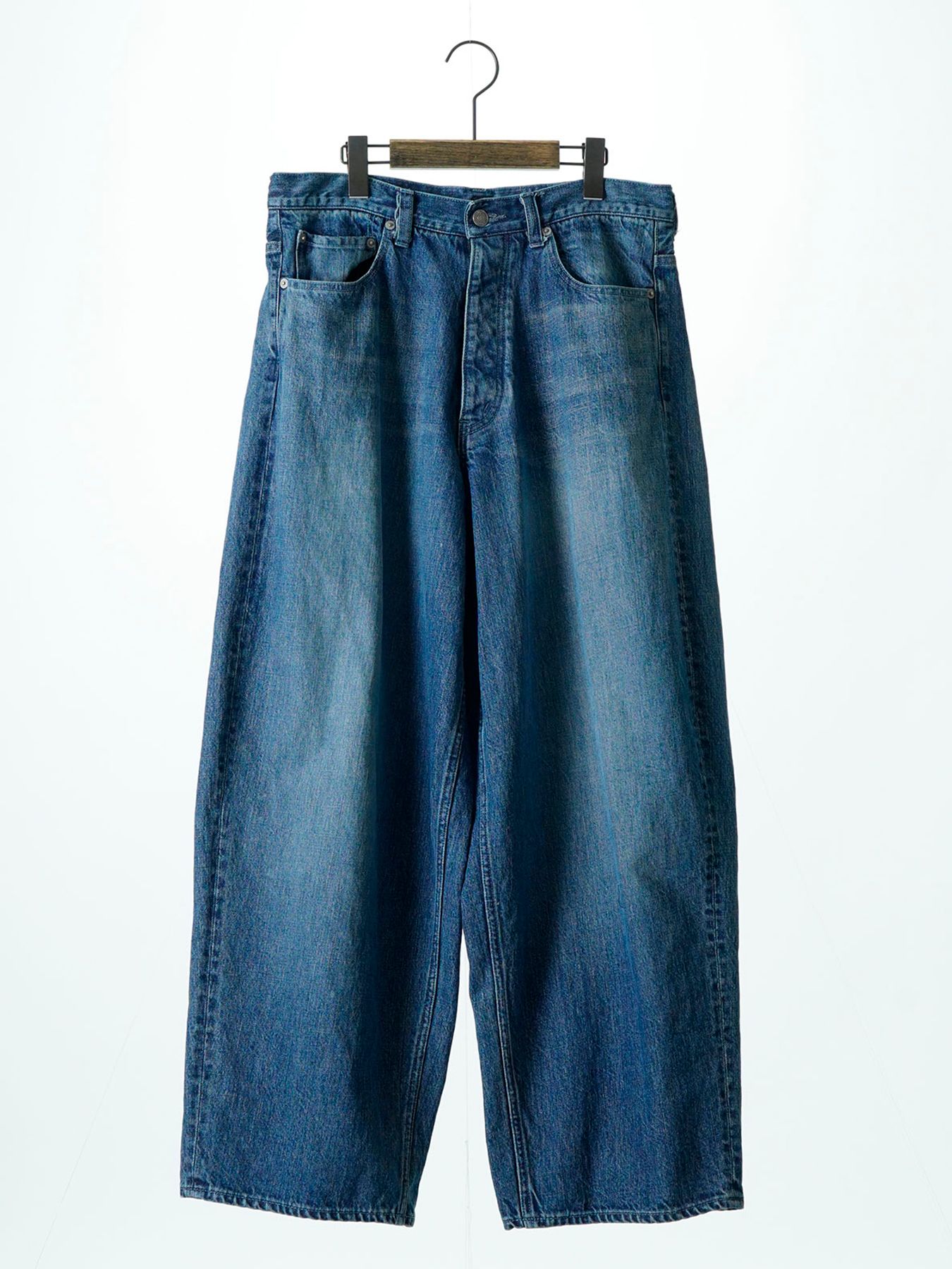 【予約品 5月7日(水)AM10時  締切】Fluxdenim used / ユーズド加工 デニムパンツ / インディゴ×ネイビー