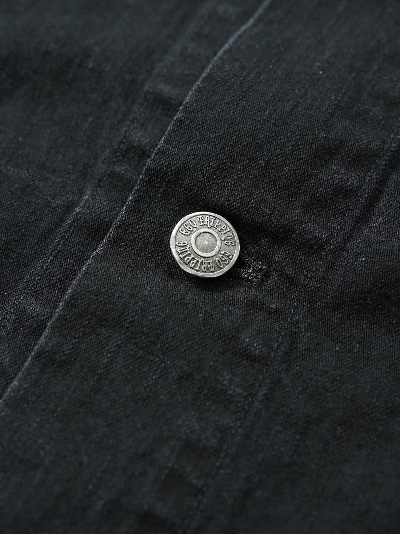 【予約品 5月27日(水) 締切】BOURGERON-DENIMJACKET aged / エイジド加工 ライトオンスデニム シャツジャケット / ブラック