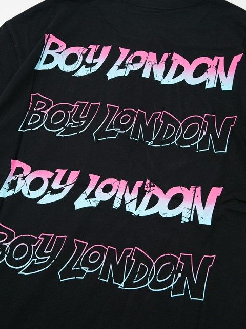 GRADATION LOGO GRAPHIC TEE / Tシャツ / ブラック 【BOY LONDON】