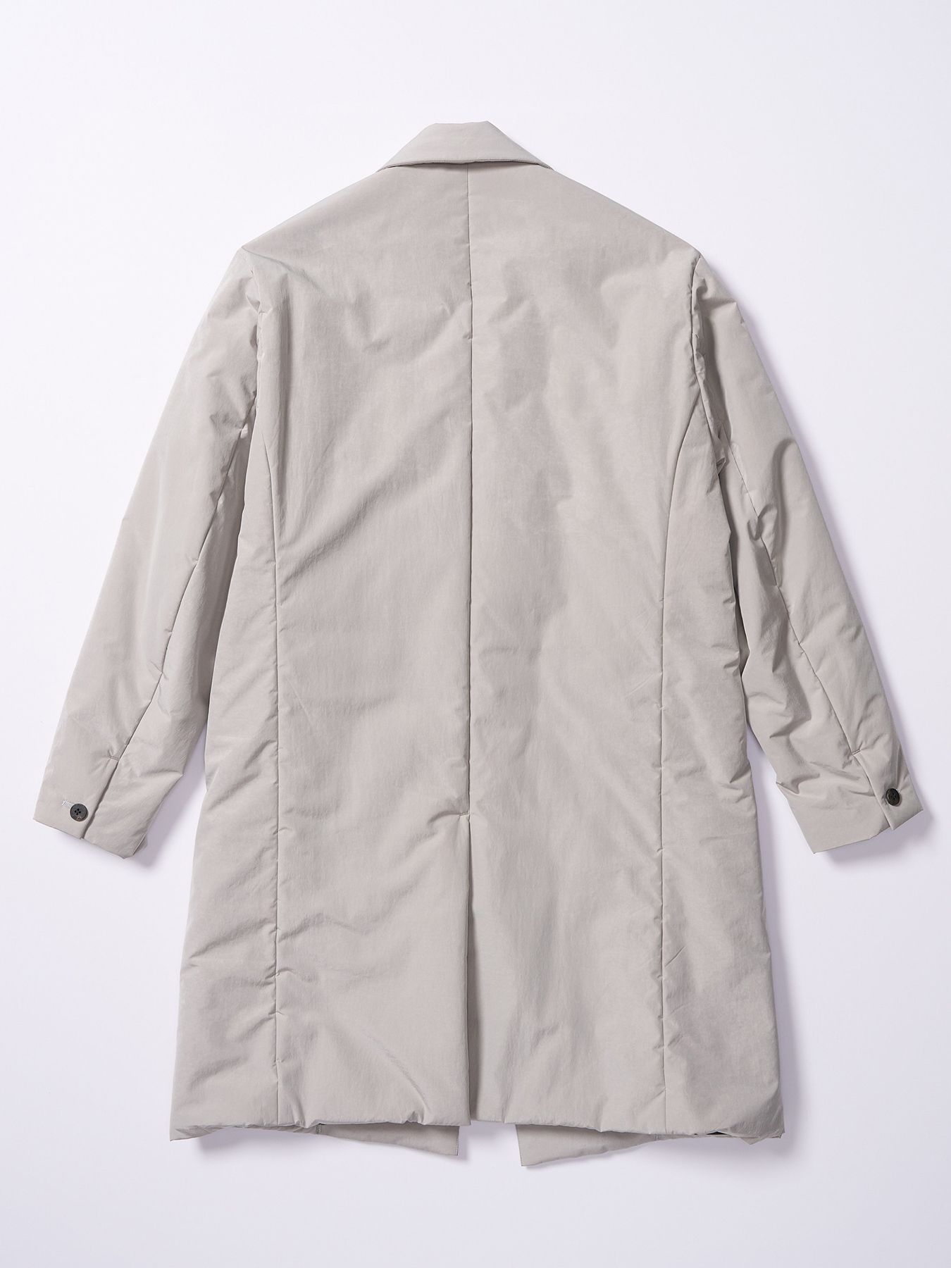 【予約品 4月19日(日) 18時締切】double breasted solid coat / ダブルブレスト ソリッド コート / フェードグレー