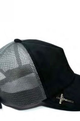 LEATHER MESH / BLACK ×GRAY【STRUM】