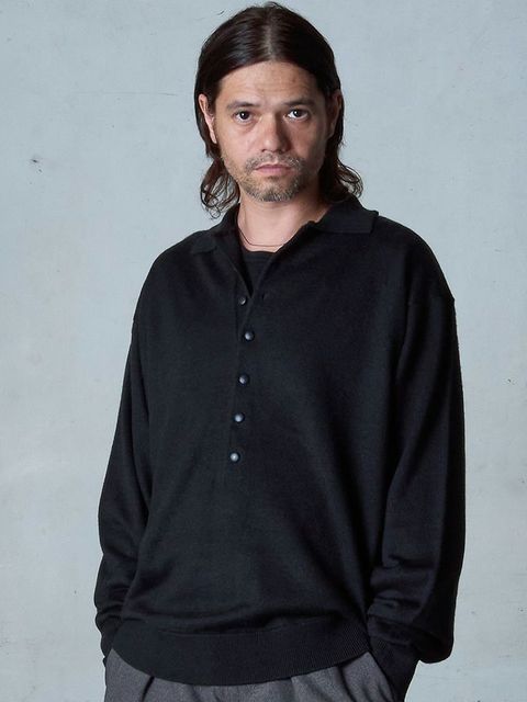 【予約品】 POLOPRO / ニットポロ / ブラック
