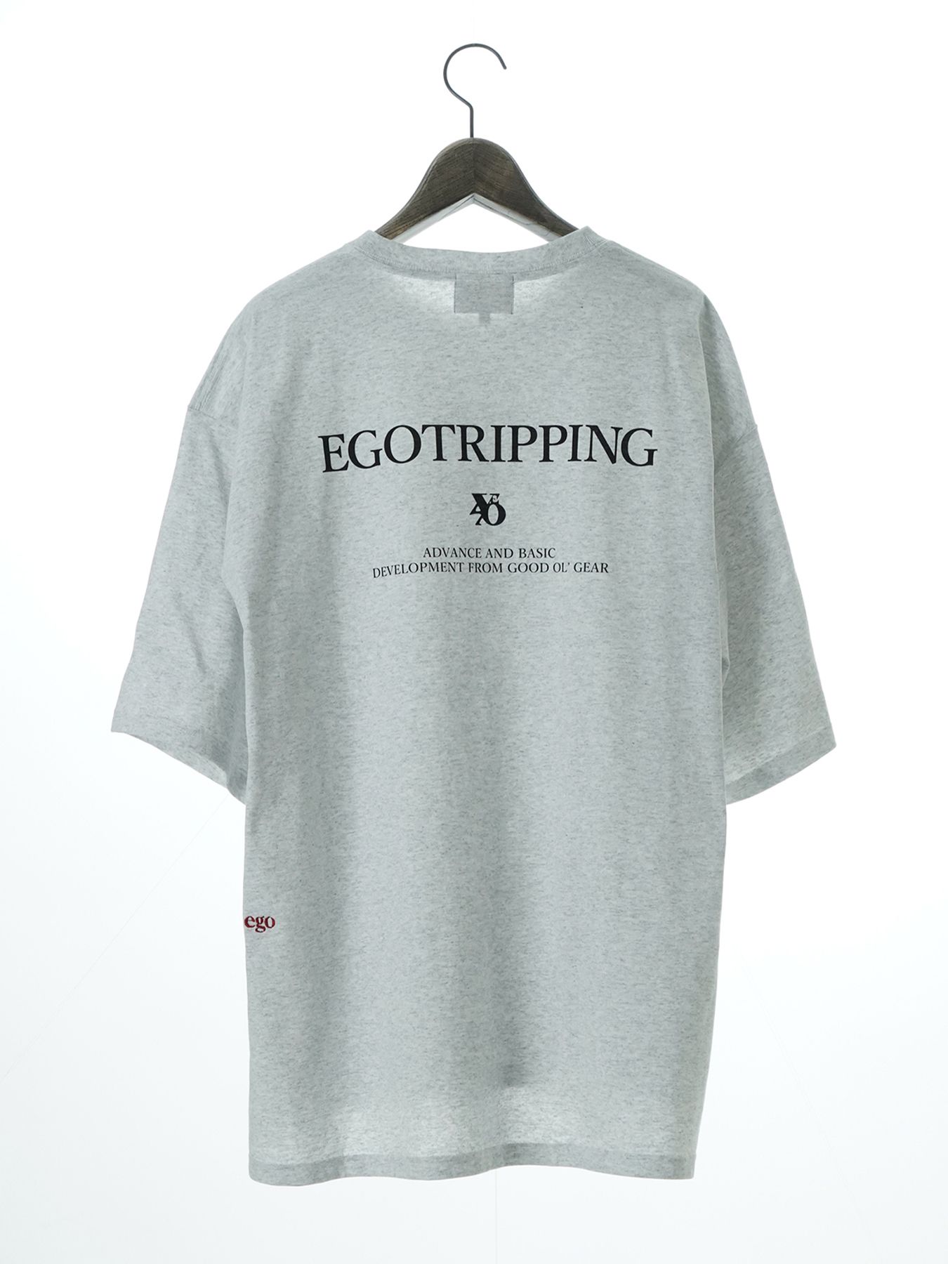 【予約品 11月23日(日) 締切】PRINTTEE-B short / ロゴプリント Tシャツ / ASH