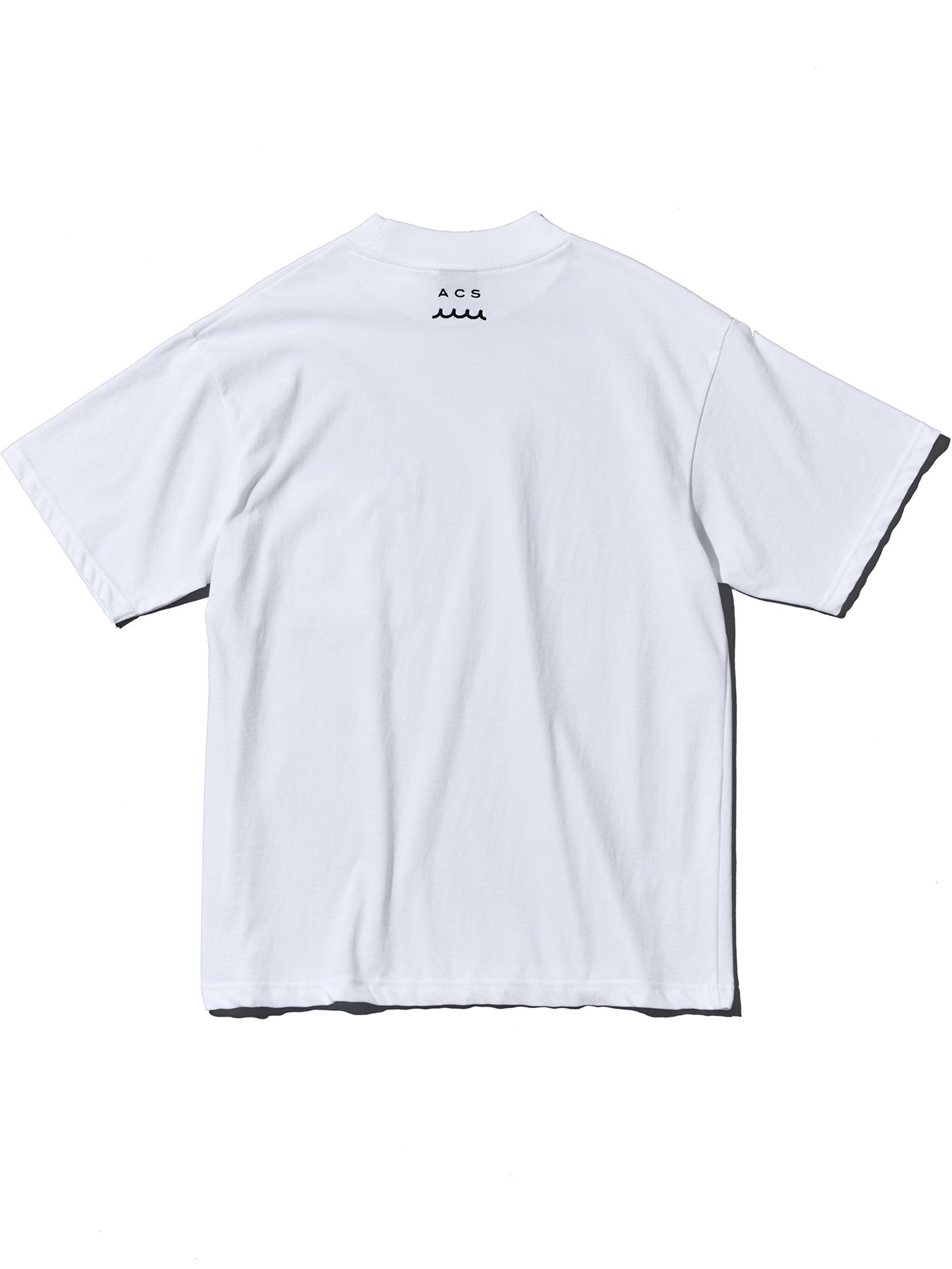 【予約品 10月9日(木) 締切】muta Mock Neck Pocket Tee / Tシャツ / ホワイト【Acanthus × muta MARINE】