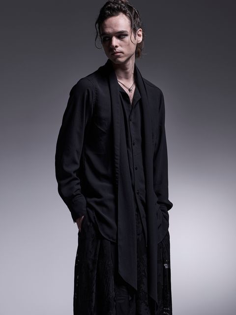【予約品 7月13日(日) 締切】Stoal Shirt / ストールシャツ / ブラック
