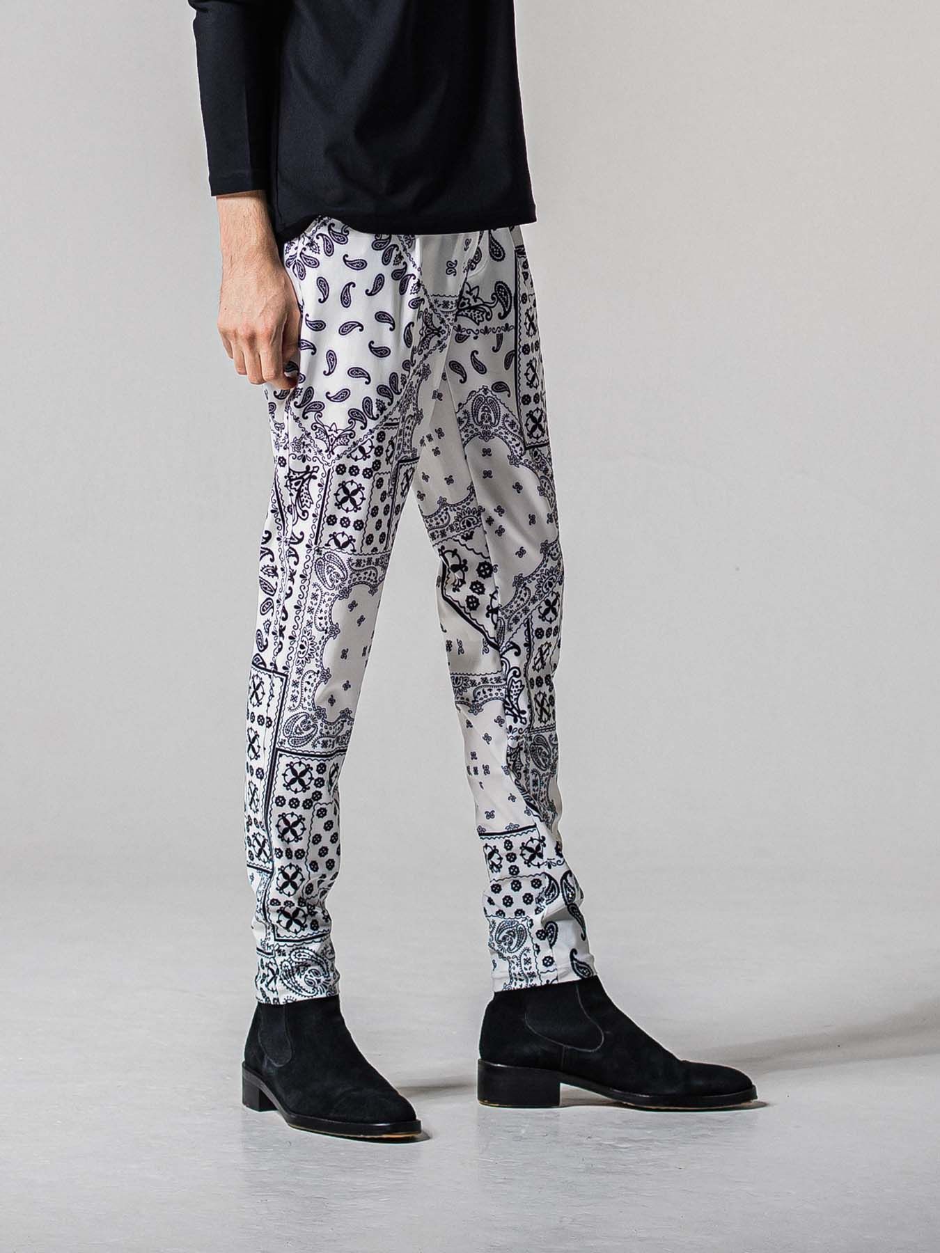 【予約品 11月16日(日) 締切】CHRIS EASY TUCK PANTS / スラックス イージーパンツ / バンダナホワイト