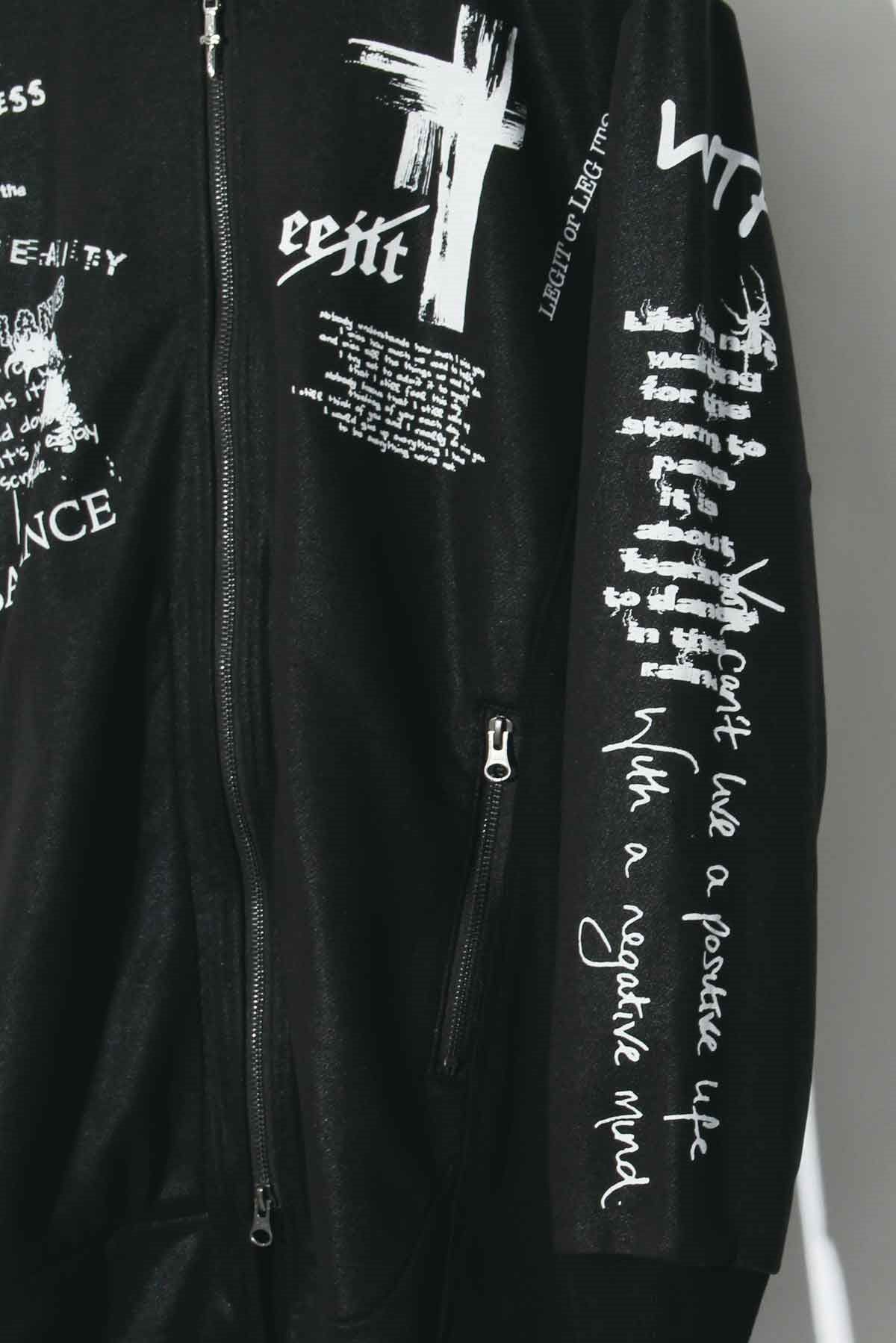 SWITCHBLADE - GRAPHICS LONG PARKA / BLACK 【SWITCH BLADE】 | BRYAN