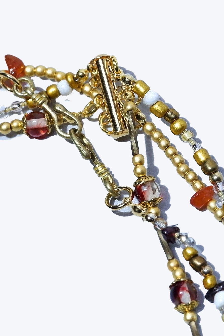 Hinokami ヒノカミ Necklace ネックレス / ORANGE 【Ranunculus】