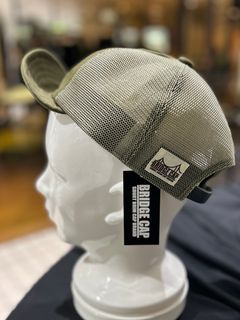 BRIDGE CAP TYPE1 MESHメッシュ カーキ【Mighty Shine】