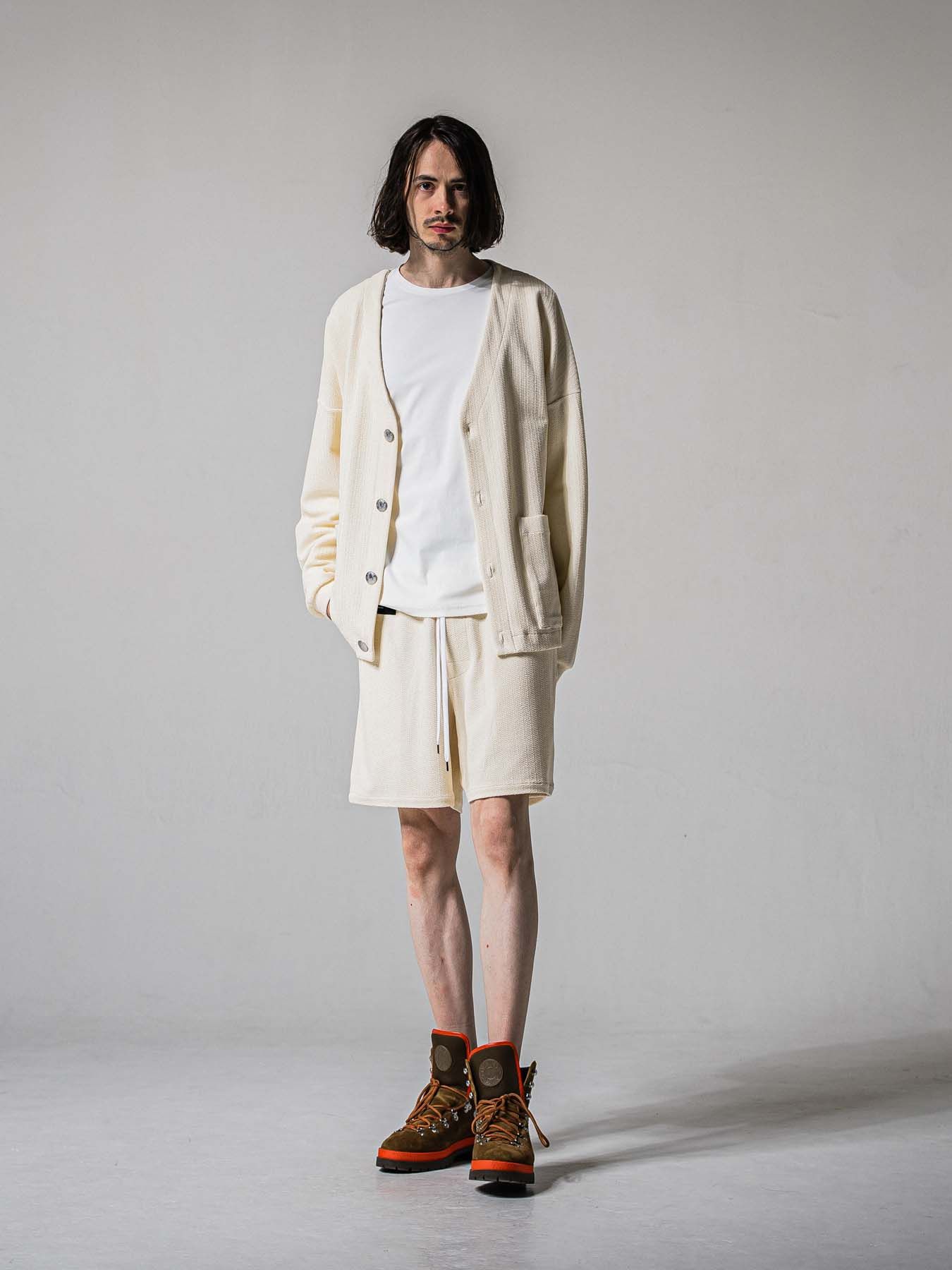 【予約品 11月16日(日) 締切】BLISTER KNIT HALF PT / ブリスターニットハーフパンツ / オフ