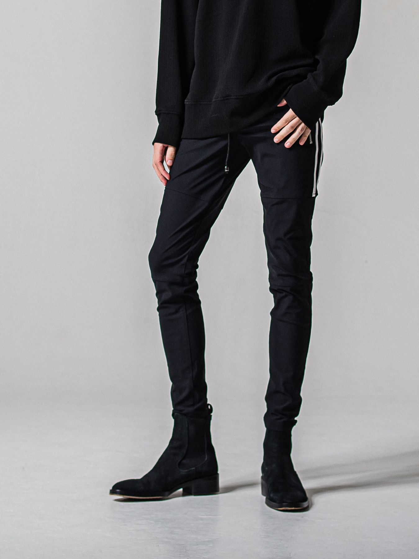 【予約品 11月16日(日) 締切】JOHNSON LINE PANTS / ジョンソンラインパンツ / ブラック×ホワイト