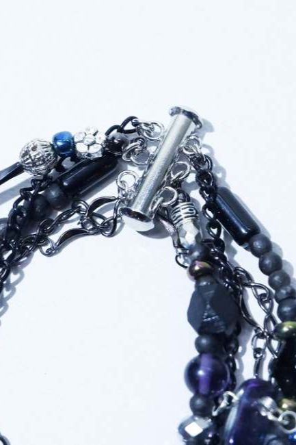 不知火 シラヌイ Bracelet  / BLACK 【Ranunculus】