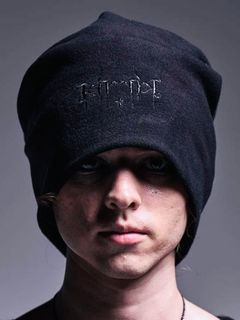 【予約品 】Cap / ヒートテックジャージー フロント刺繍ロゴ入りキャップ / ブラック