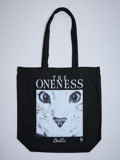 【予約品 4月26日(日) 締切】《犬猫保護活動チャリティー企画》Organic Cotton Tote Bag / オーガニックコットン トートバッグ / ブラック