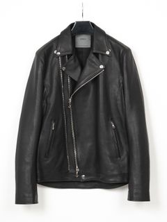 【予約品 10月12日(日) 締切】Oil Calfskin Double Riders / オイルカーフ ダブルライダース / RAVEN