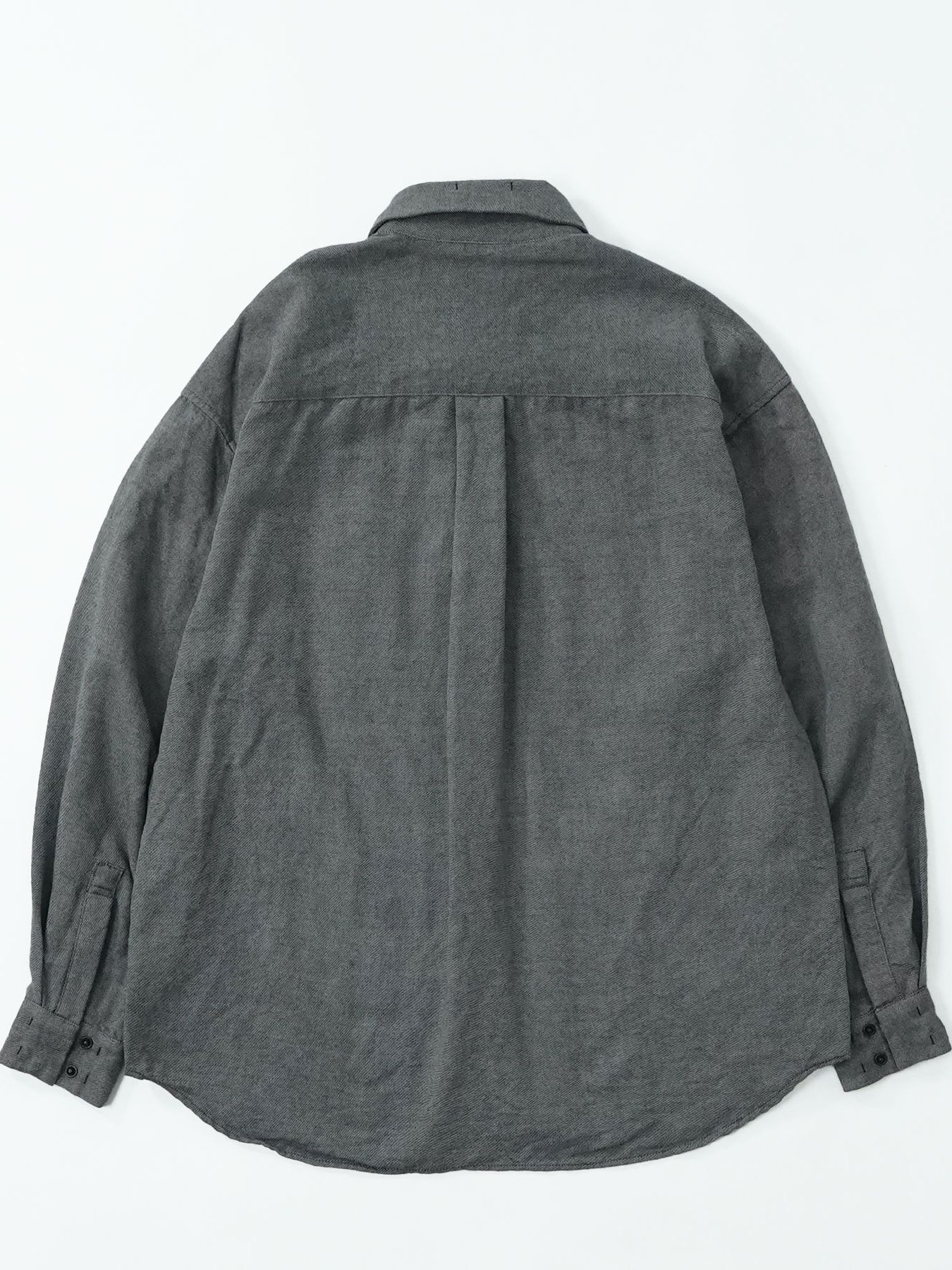 【予約品】 MINIMACRAFT / シャツ / モクグレー×ブラック