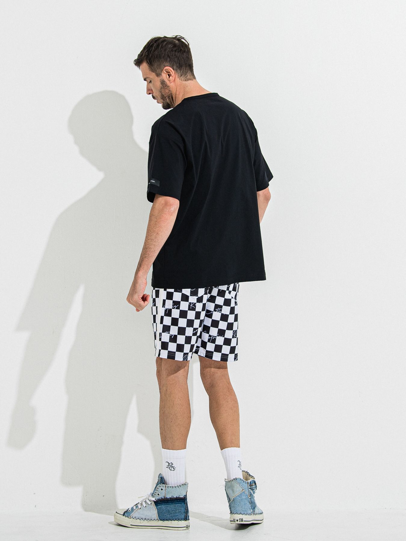 【予約品 】NYLON OVER T /  ナイロンオーバーサイズTシャツ / ブラック