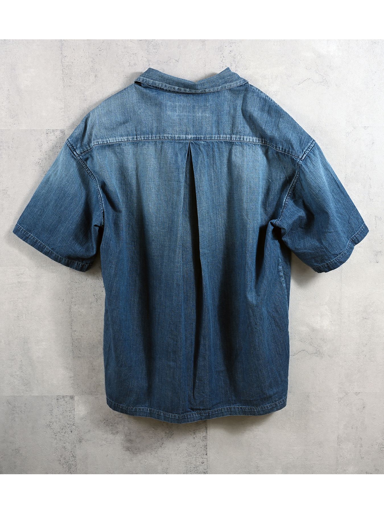 【予約品 】ZACK HALF DENIM SHIRT / ザックハーフスリーブデニムシャツ / ダークインディゴ