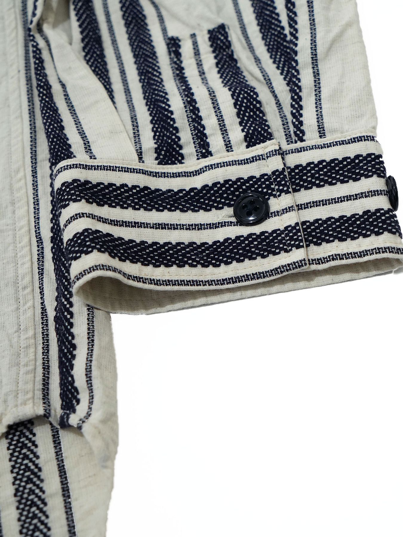 DOBBYSTRIPE SHIRTS / ミリタリーシャツ / ホワイト