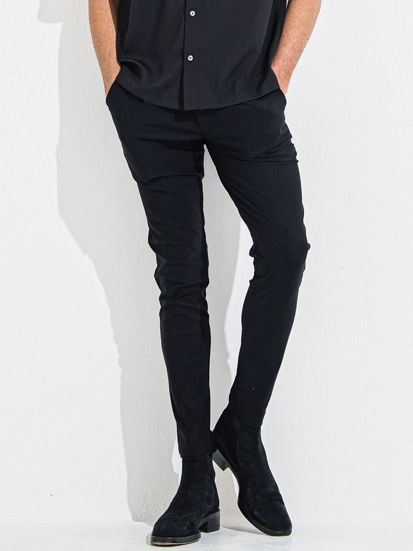 【予約品 】CHRIS EASY TUCK PANTS / クリスイージータックパンツ / ブラック