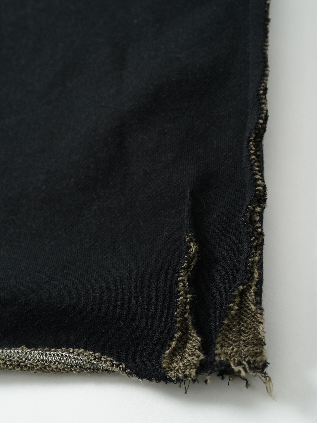 【予約品 5月6日(水) 締切】BRUTE-SWEAT / スウェットトレーナー / ブラック×ベージュ