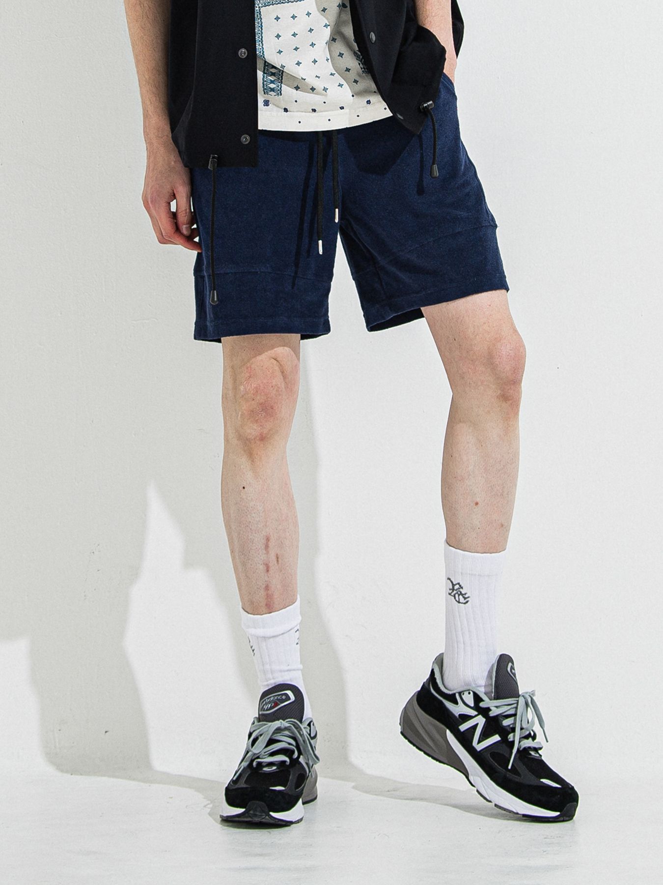 【予約品】TYLER PILE SHORTS / タイラーパイルショーツ / ネイビー