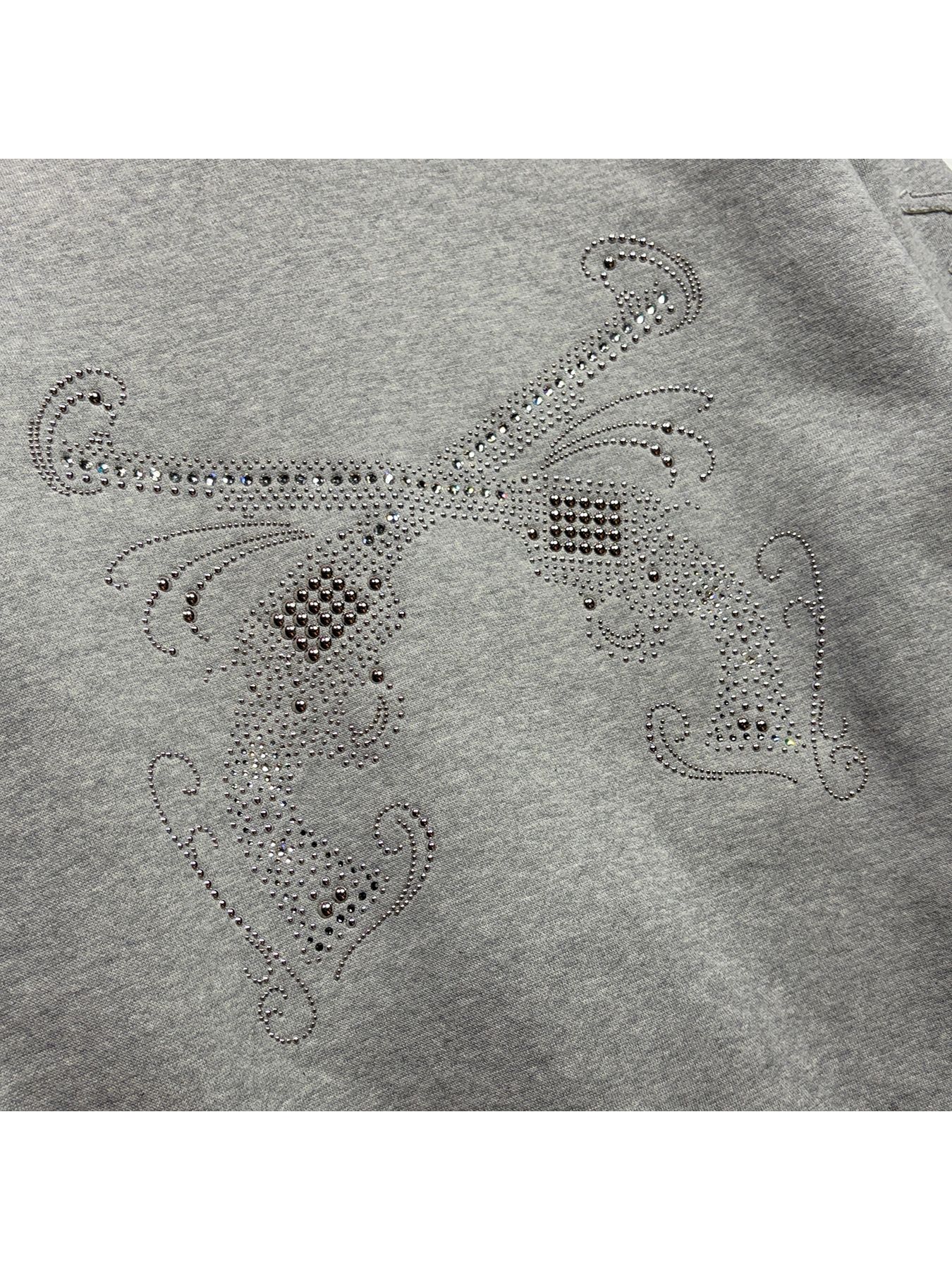 【予約品 3月9日(月) 18:00 締切】CROSSGUN MET HOODIE / メタルクロスガン ジップフーディ / グレー