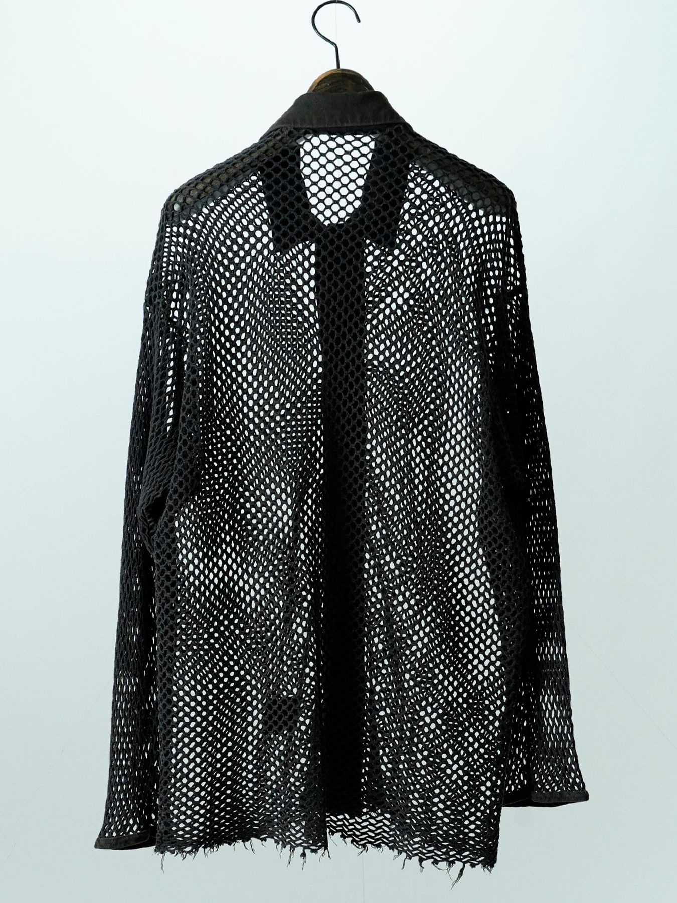 【予約品 11月9日(月) 締切】TRAWLCARDIGAN / ピグメントメッシュカーディガン / サンド