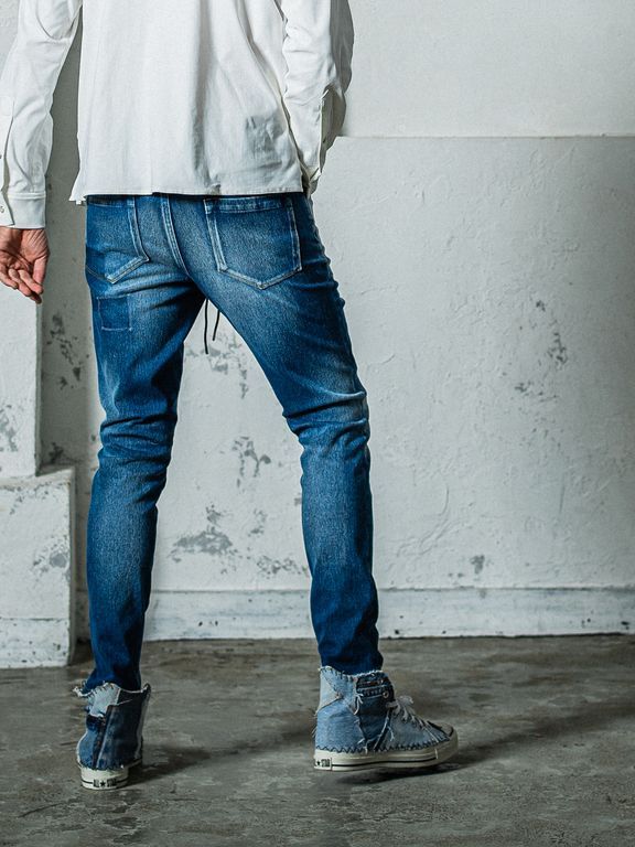 《予約11月17日19時締め》 MICK DENIM JERSEY / ジャージパンツ / インディゴリメイク