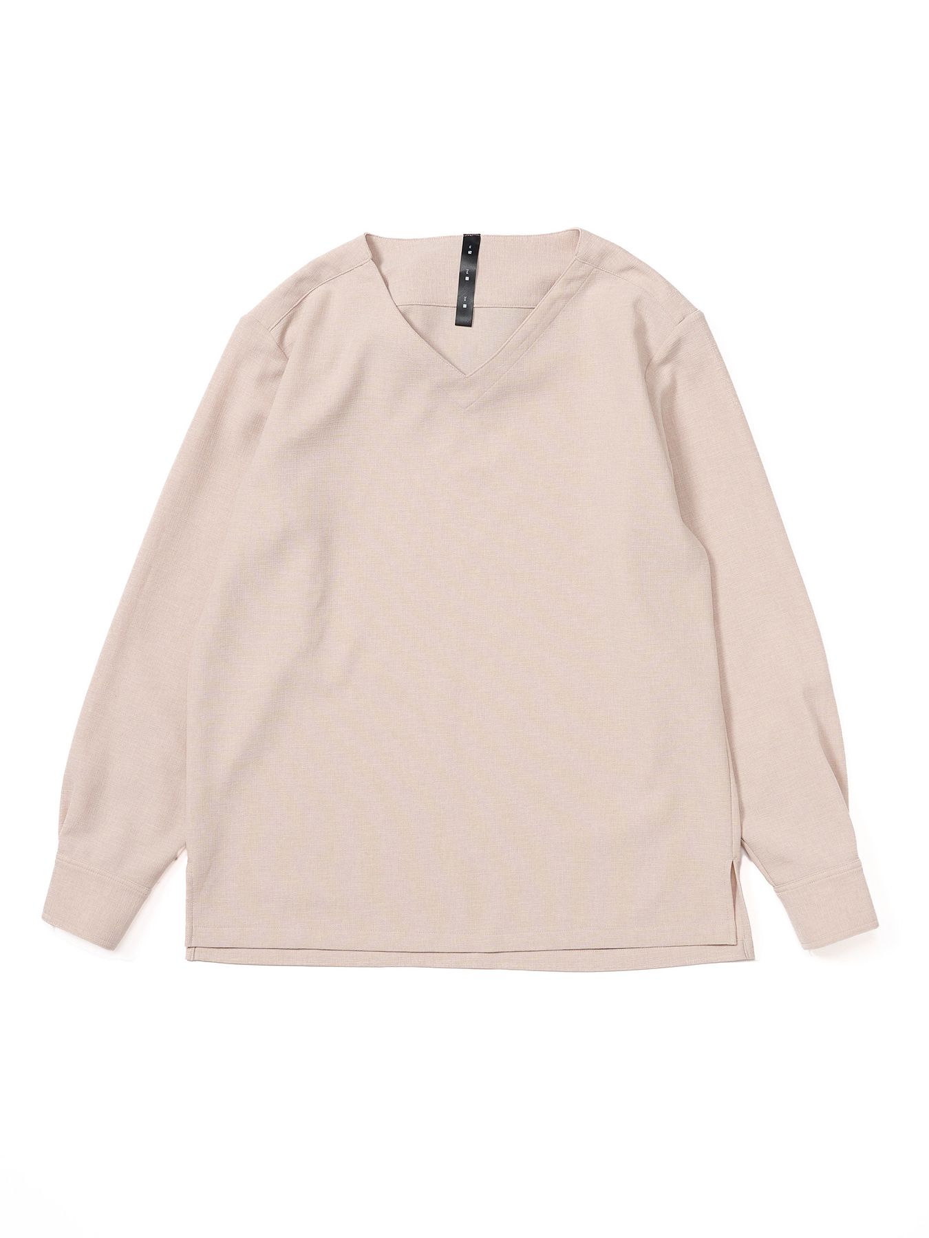 【予約品 9月23日(火) 締切】boat V-neck pullover shirt / ボートVネック プルオーバーシャツ / ナチュラル