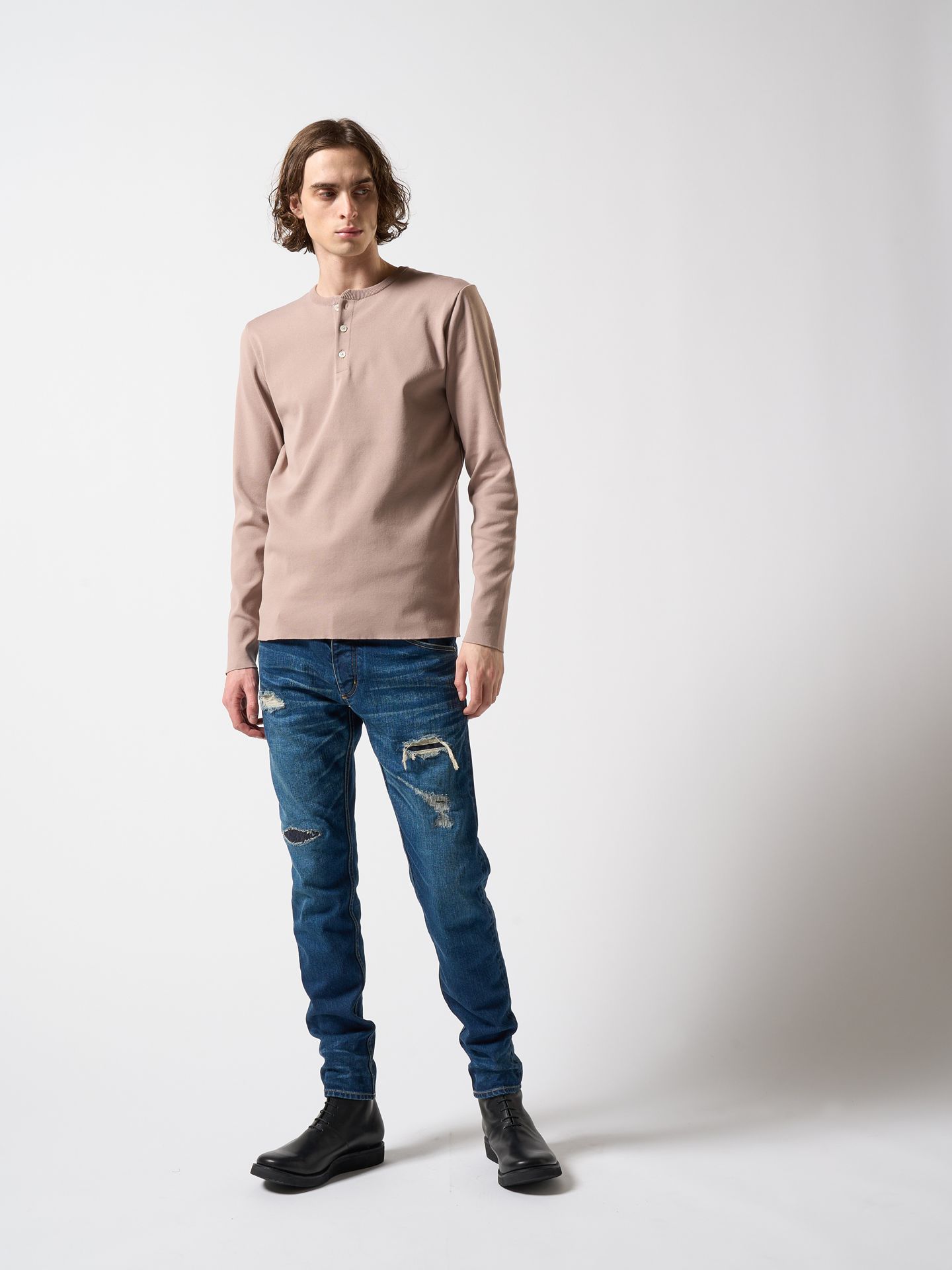 【予約品】 tight straight selvedge denim(used) / タイトストレートデニム / used